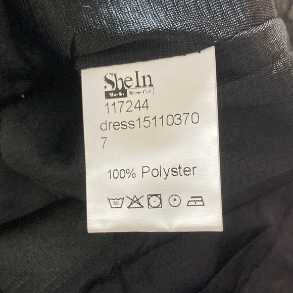 SheIn black and silver sheer sequin dress Small - Picture 7 of 9